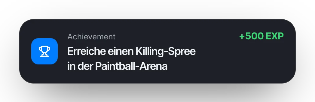 Ein Achievement mit langem Titel