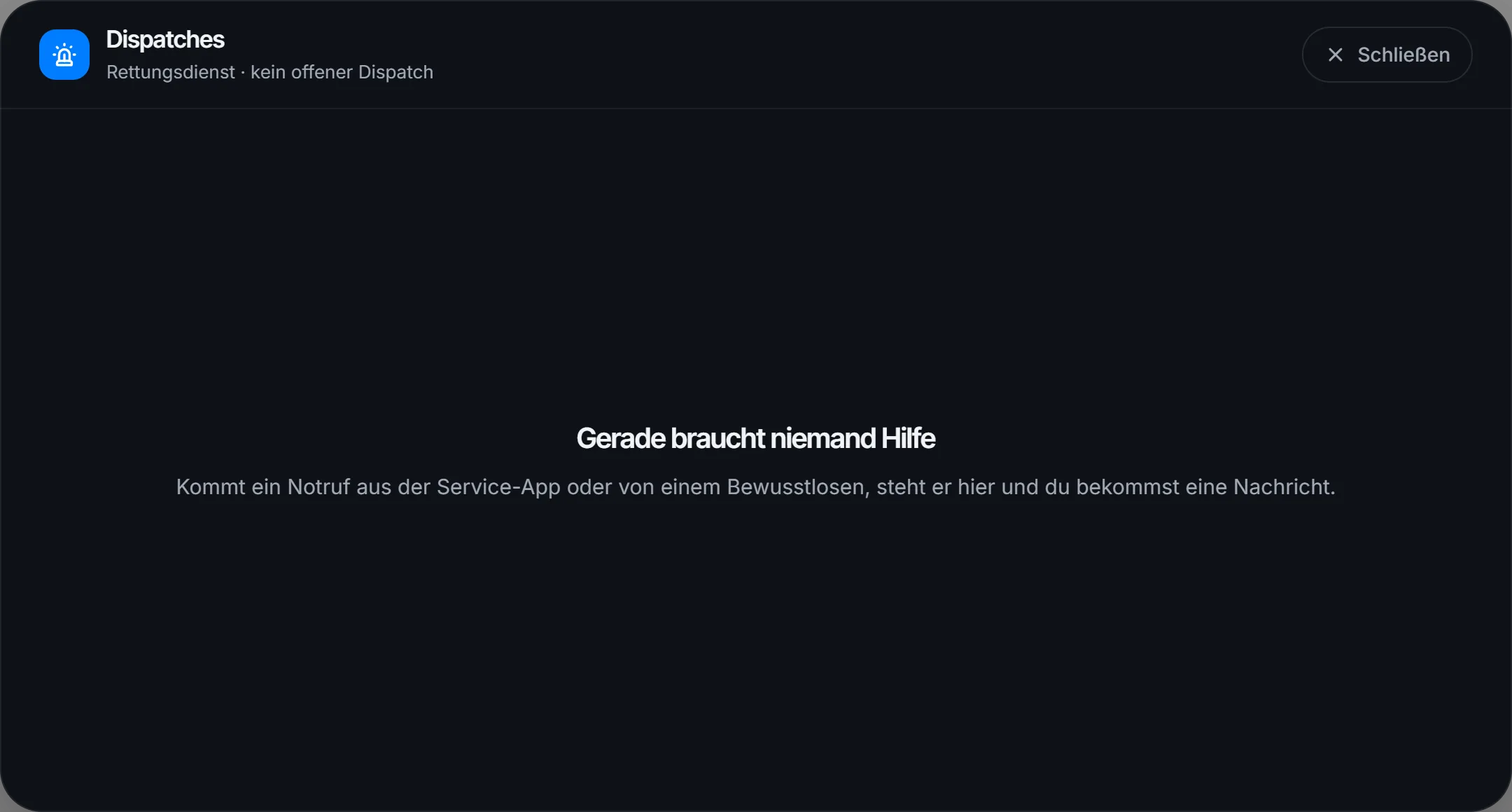 Keine offenen Dispatches