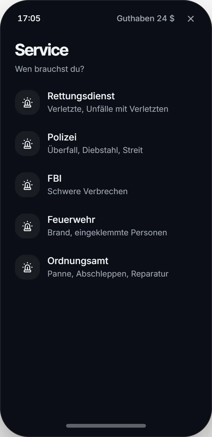 Service-App im Handy