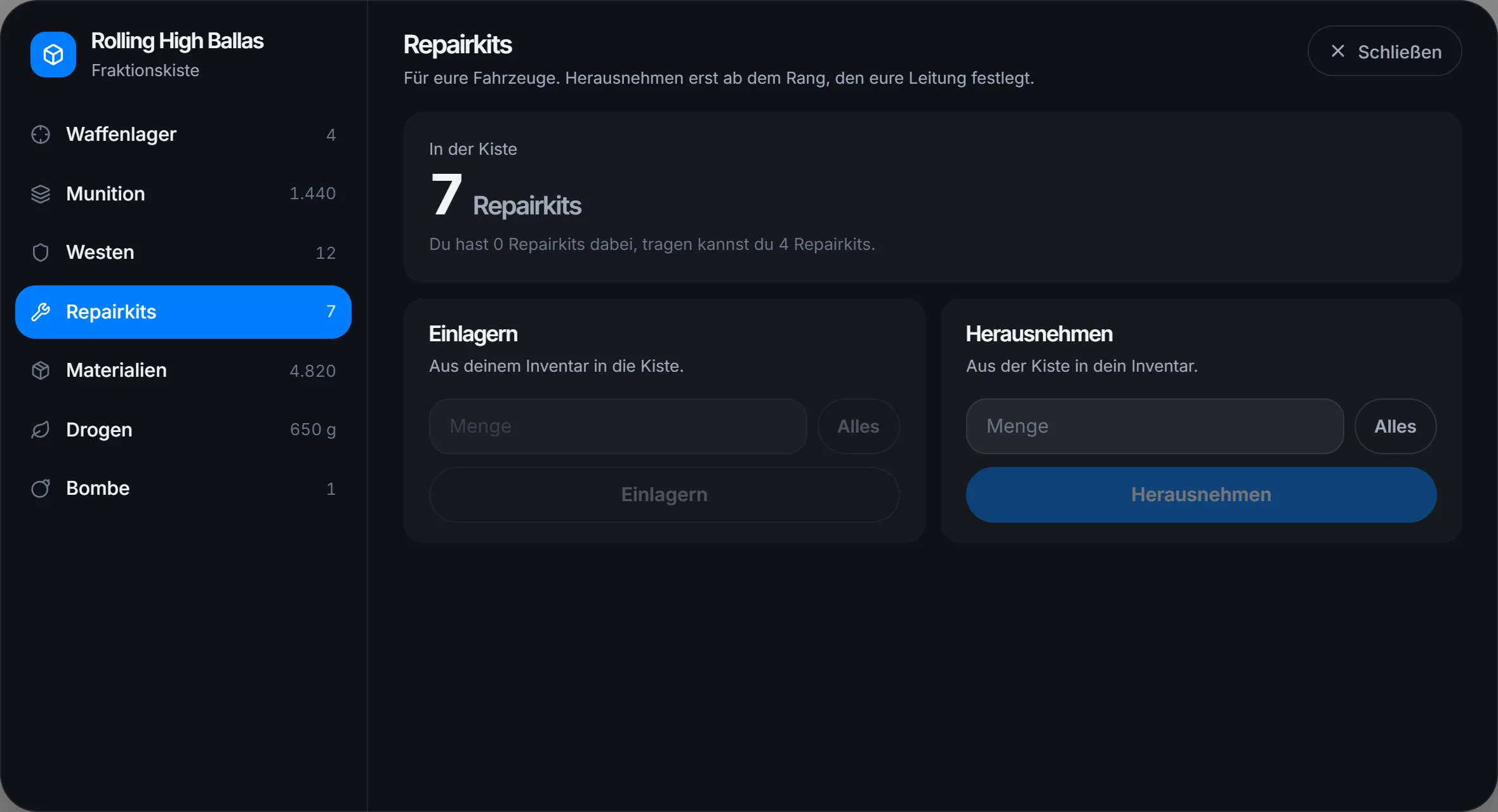 Repairkits für eure Fahrzeuge