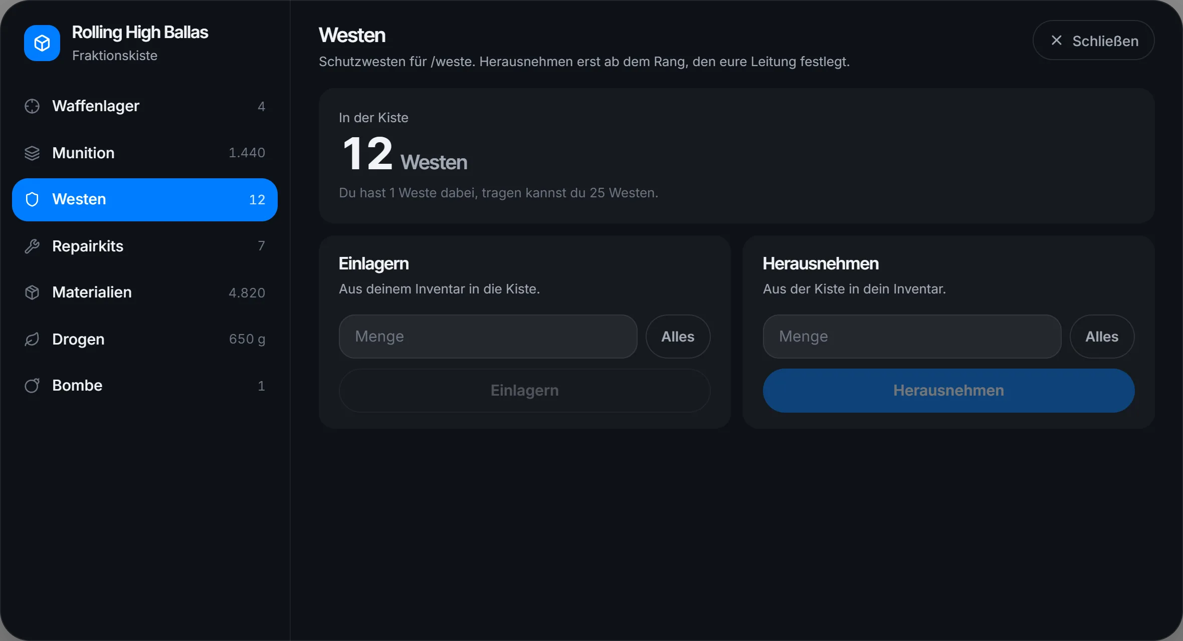 Westen für die ganze Gang