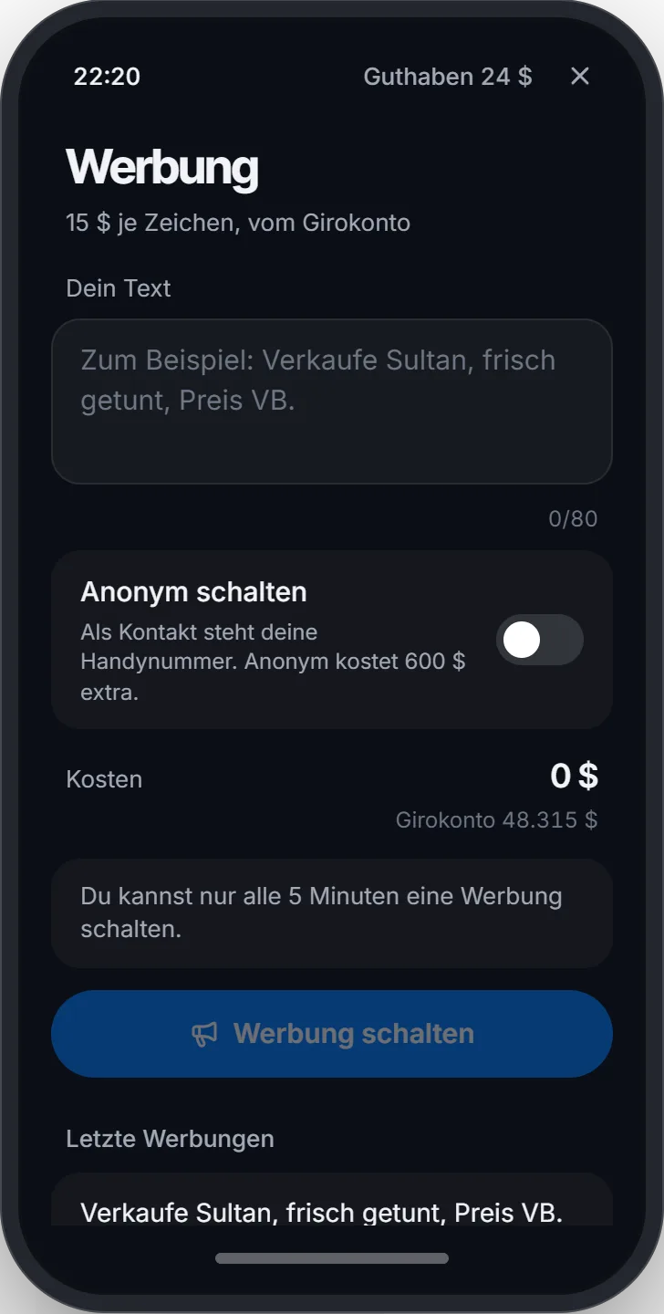 Der Grund, warum gerade keine Werbung geht