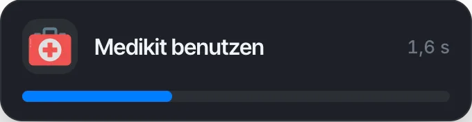 Medikit benutzen