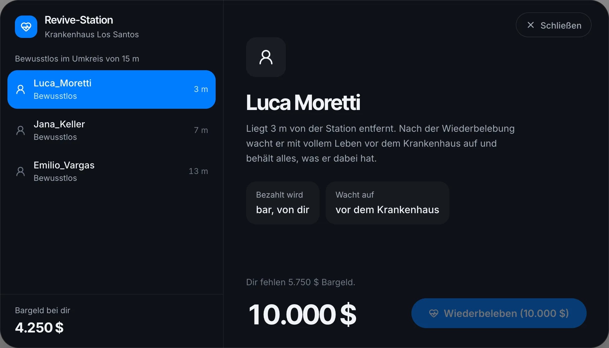 Zu wenig Bargeld dabei