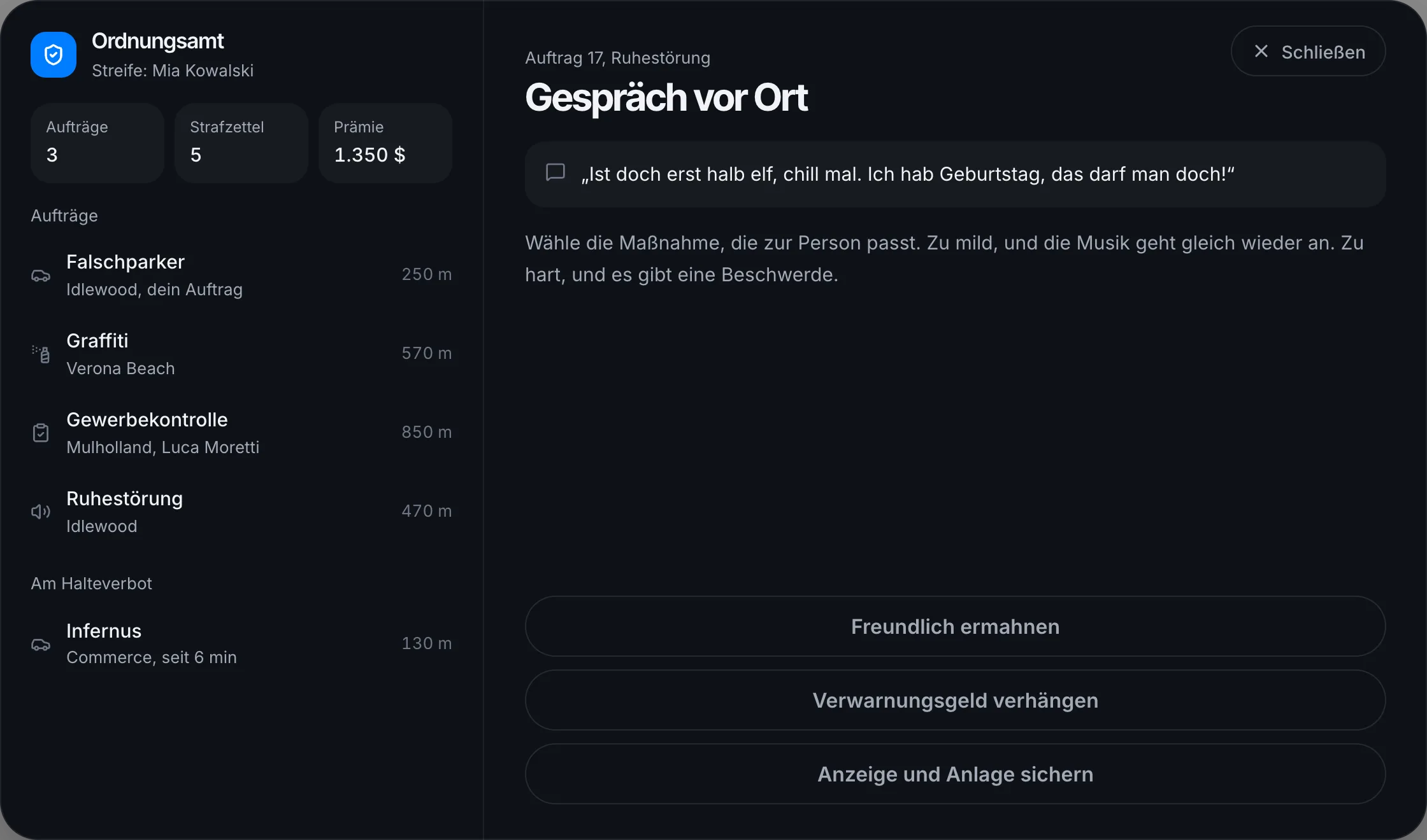 Ruhestörung: die passende Maßnahme wählen