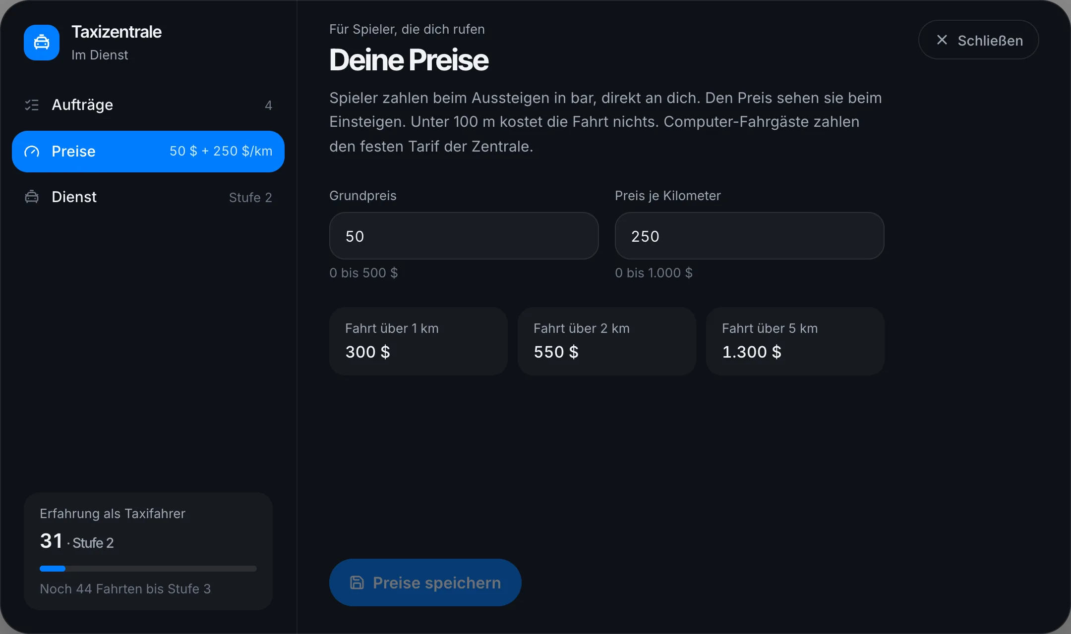 Deine Preise für Spieler
