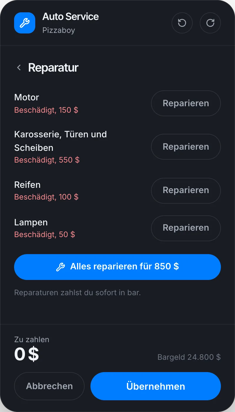 Fahrzeuge, die man nur reparieren lassen darf