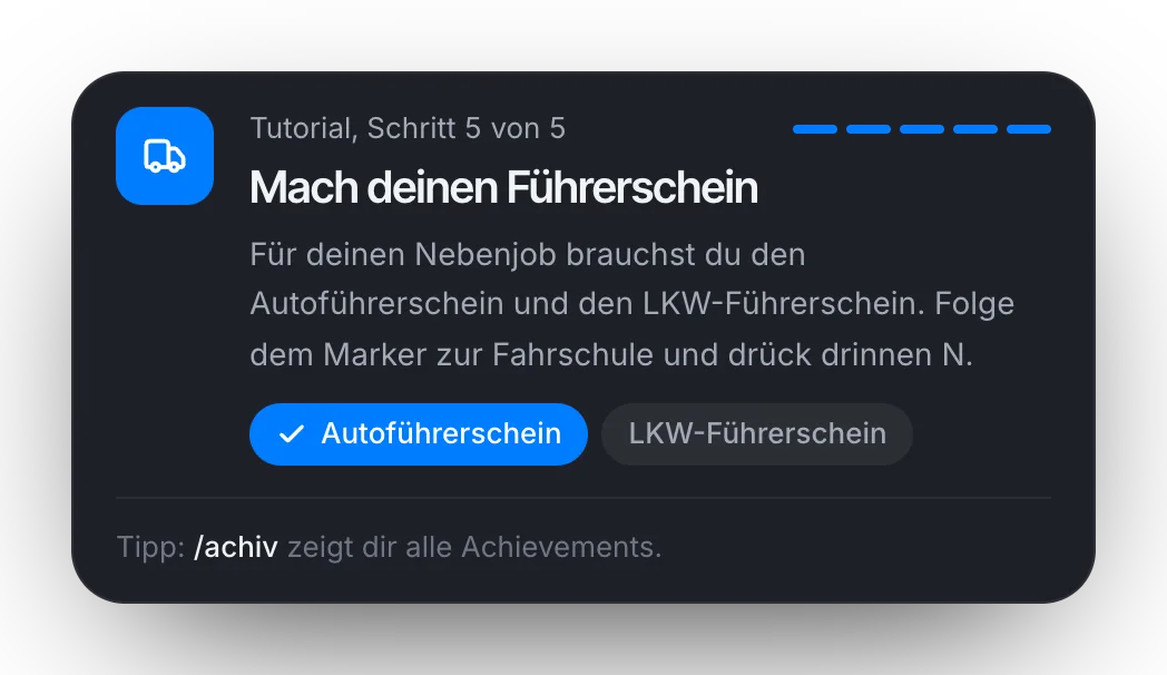 Der Landwirt braucht Auto- und LKW-Führerschein