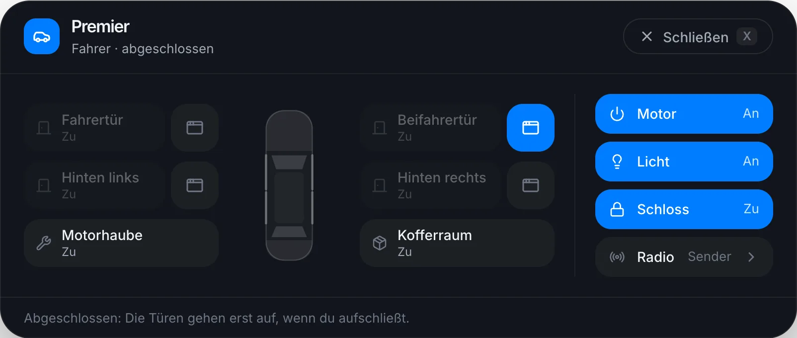 Abgeschlossen: Die Türen gehen erst nach dem Aufschließen auf