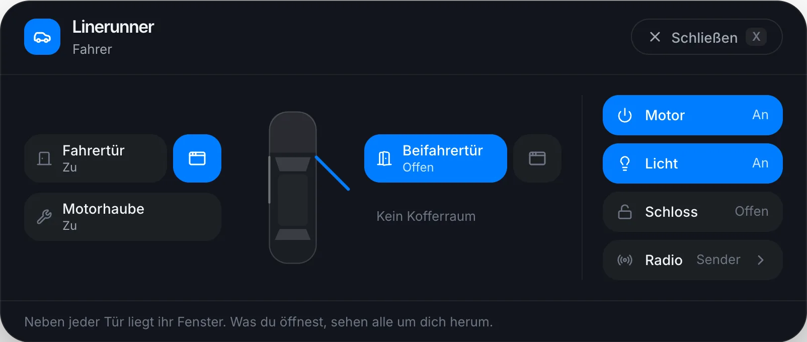 LKW: zwei Türen, kein Kofferraum