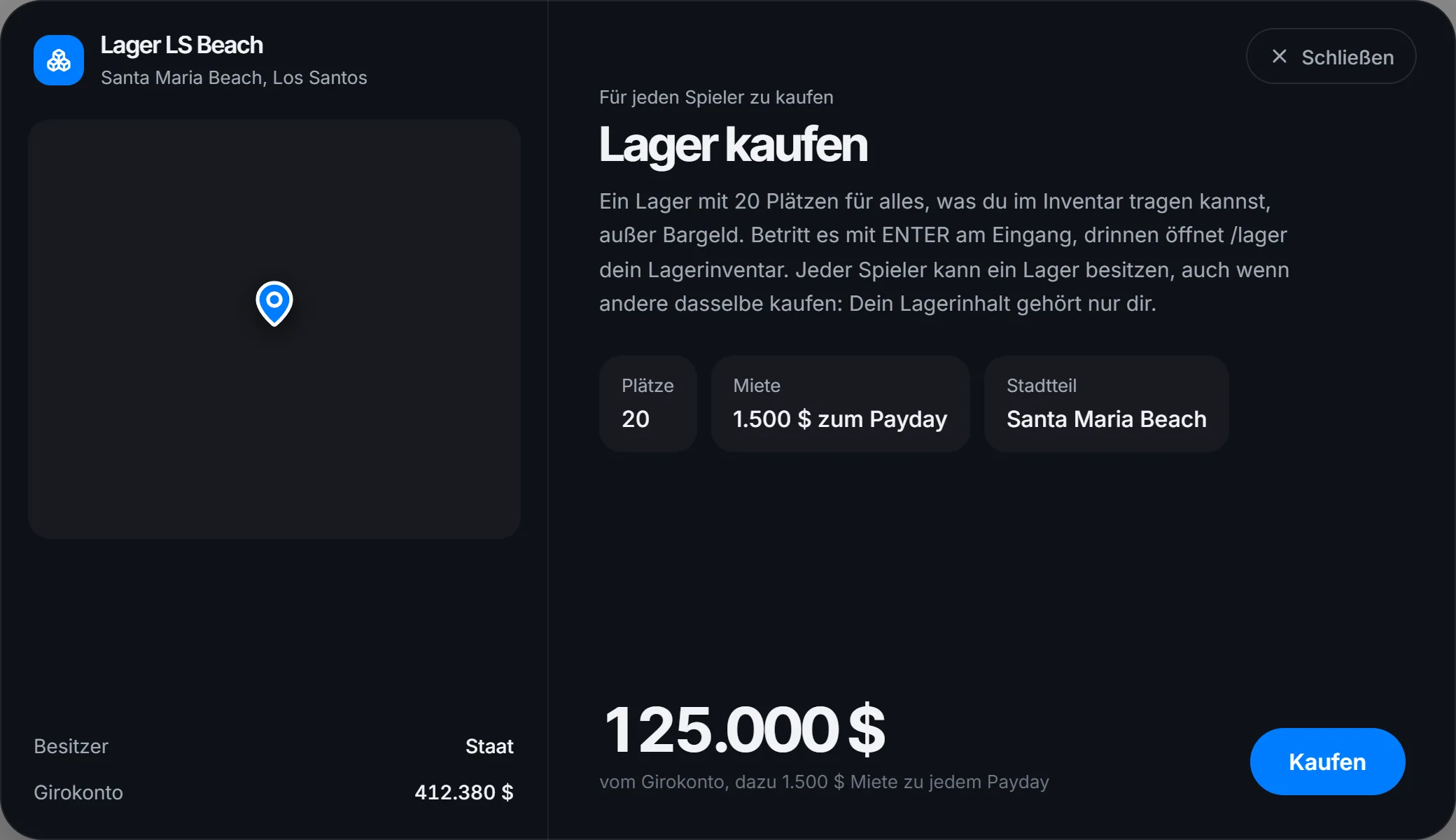 Lager am Eingang kaufen